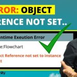 Object Reference Not Set to an Instance of an Object.
