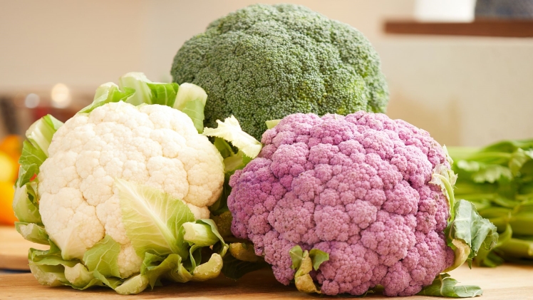 Cruciferous Vegetables on a Cutting Board Royalty Free Image 1677168710